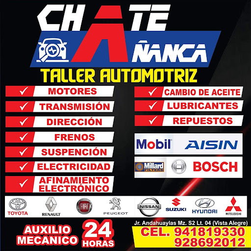 CHATE AÑANCA servicio automotriz