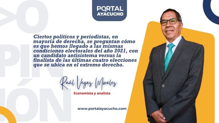 Ciertos políticos y periodistas, en mayoría de derecha, se preguntan cómo es que hemos llegado a las mismas condiciones electorales del año 2021, con un candidato antisistema versus la finalista de las últimas cuatro elecciones que se ubica en el extremo derecho.