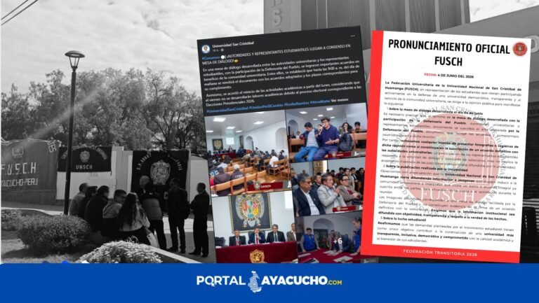 Las instalaciones de la UNSCH continúan tomadas por el sector estudiantil, lo que prolonga la paralización total de las actividades académicas y administrativas. Esta situación mantiene en la incertidumbre a la comunidad universitaria, que el día anterior esperaba el establecimiento de una tregua.
