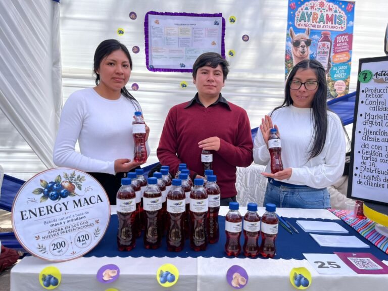 Energy Maca apuesta por una bebida elaborada con insumos andinos y proyecta ampliar su línea de productos con el respaldo de la Incubadora Unsch.