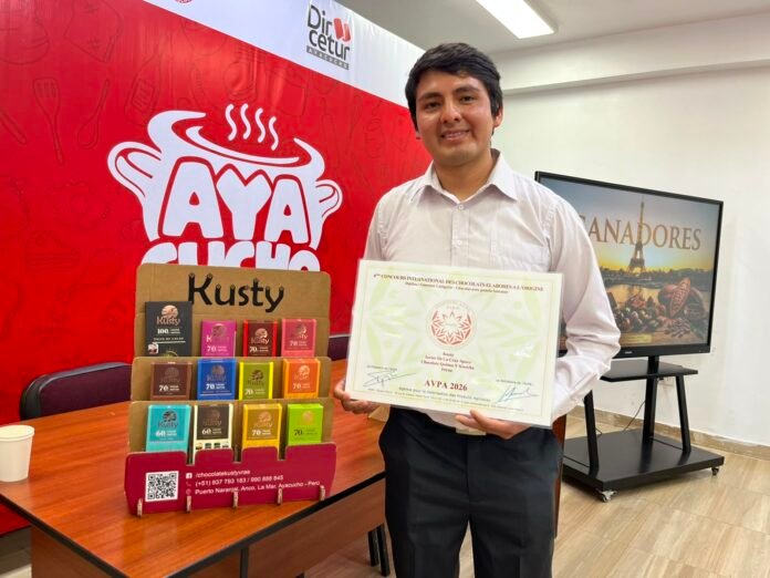 El reconocimiento obtenido en Francia convierte a este chocolate elaborado en Ayacucho en una nueva carta de presentación del cacao regional para conquistar mercados nacionales e internacionales.