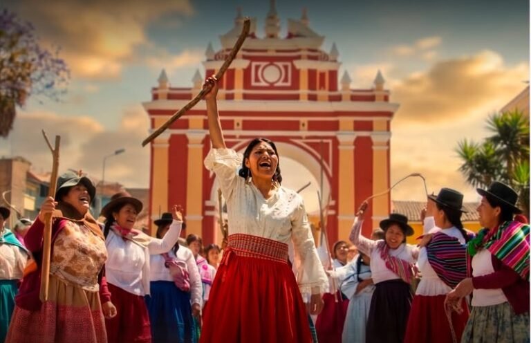 La jornada marcará el retorno a los escenarios de la actriz Carmen Aroni Salazar en el papel de la heroína que encaró el fuego enemigo en las luchas por la libertad, protagonizando la obra teatral Qalamaquipa Wayran, bajo la dirección de Daniel Quispe Torres.