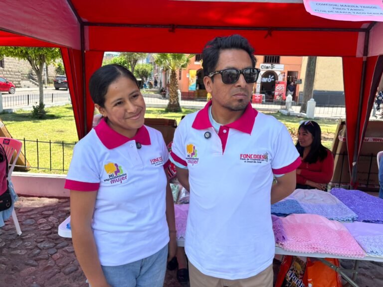 El proyecto Mi Emprendimiento Mujer brinda maquinaria, capacitación y asistencia técnica a madres de familia para mejorar sus actividades productivas y generar ingresos propios.