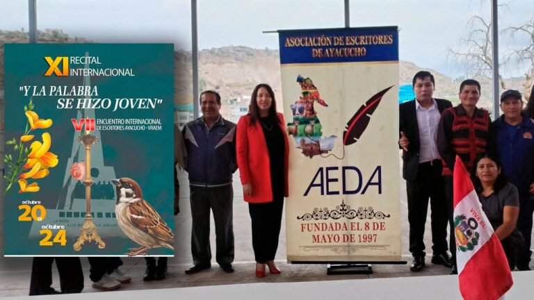 Las actividades incluyeron presentaciones de libros y entrega de reconocimientos para visibilizar la producción literaria y promover el intercambio cultural entre autores de Ayacucho y el VRAEM.
